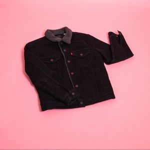 Men's Sherpa Denim Trucker Jacket